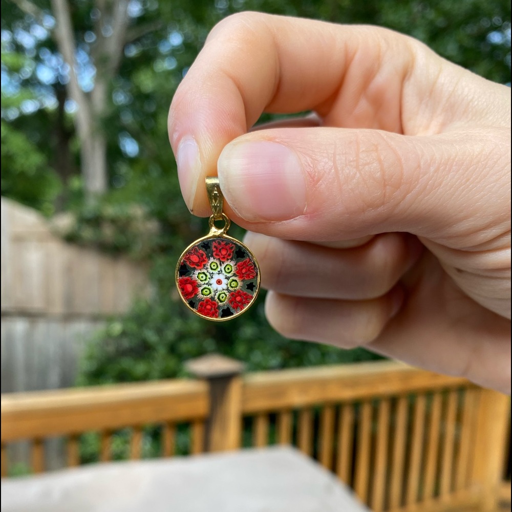 Handmade Glass Charm from Murano, Italy